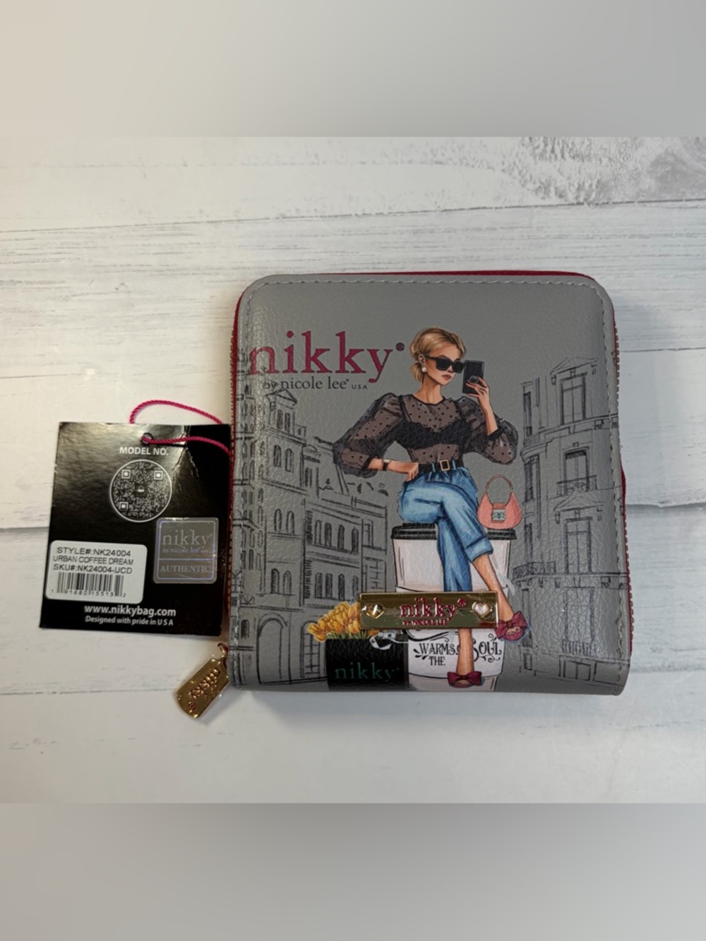 Nikky by Nicole Lee Compact Women’s Jewelry Case - Pink and Cream Multi Color